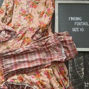 Kids Floral Matching Set - Pink and Orange